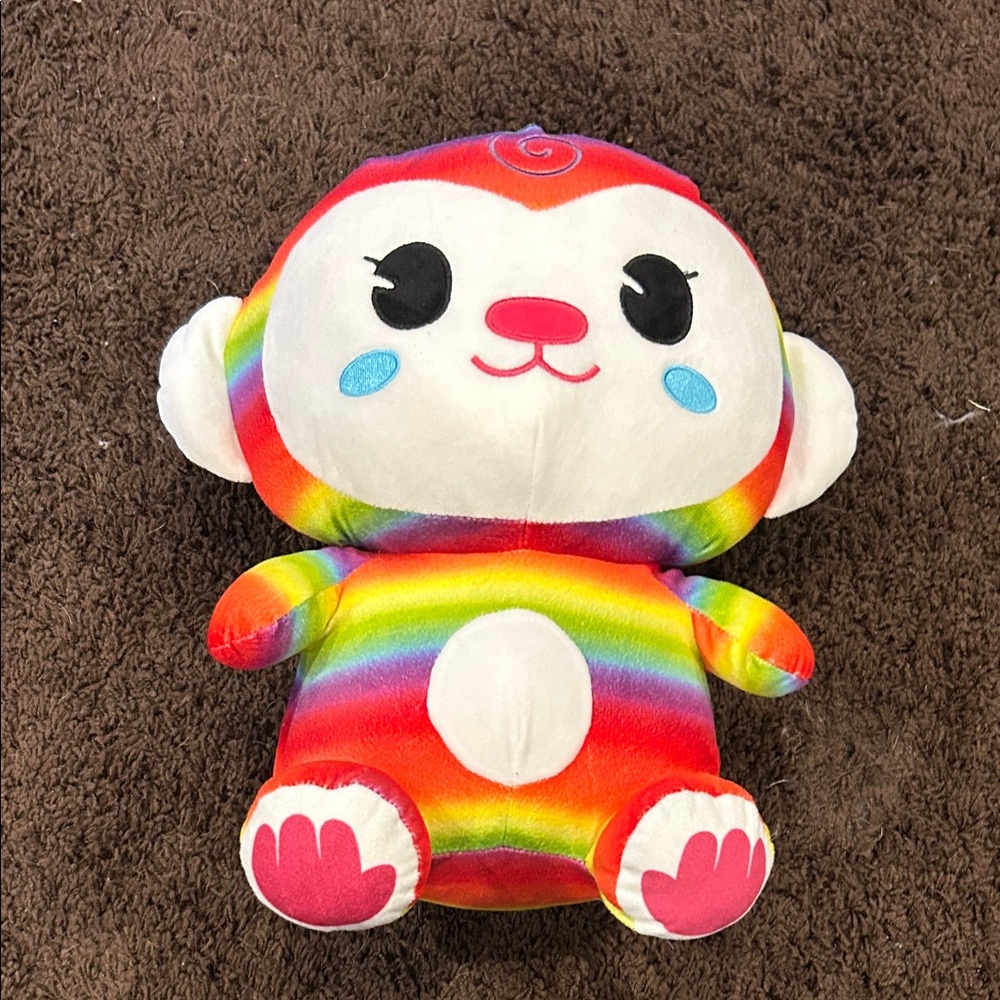 Rainbow Plush Monkey Toy
